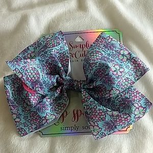 Simply Southern Hair Bow Pineapple New